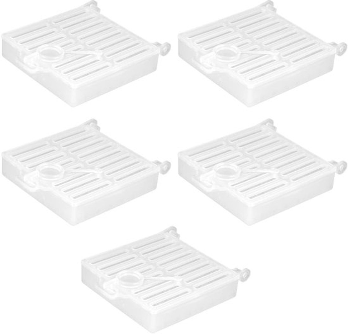Set van 5 duurzame en veilige bijenkoning vangkooien van stevig plastic voor effectieve bescherming en eenvoudig gebruik in de imkerij