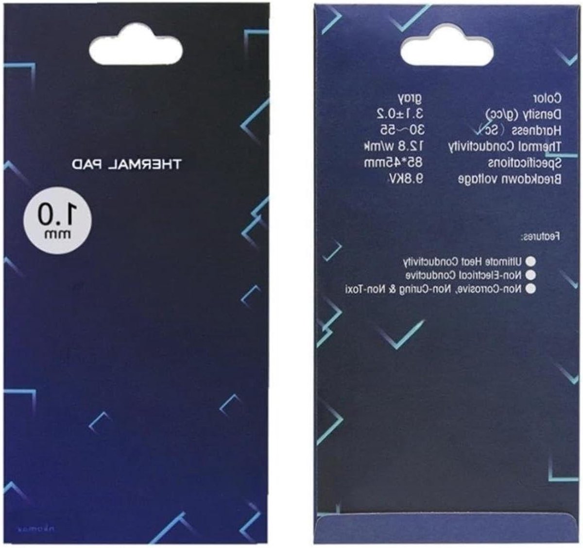 Warmtegeleidende Pads - Thermische Pads - Koeling Componenten - Hoge Warmtegeleiding - 85x45x1mm - Grijs