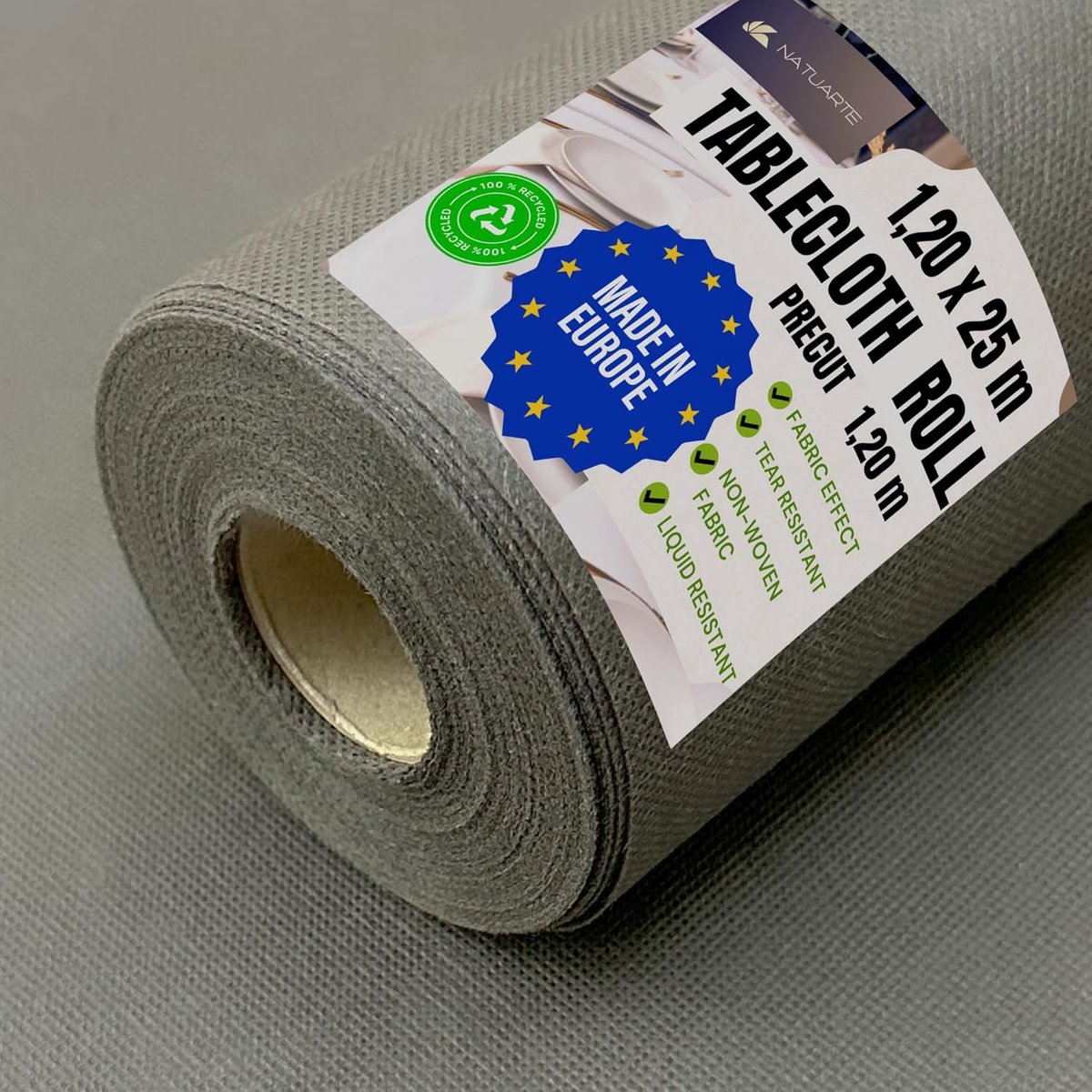 Tafelkleed op rol - Wegwerpkleed Feestkleed - Feesten organiseren - Voorgesneden elke 120m - 120m x 25m - Beige
