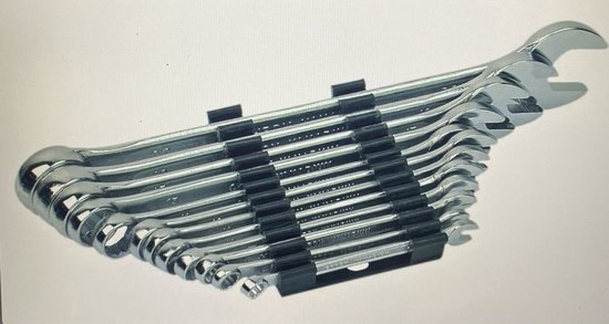 Combinatiesleutelset, Din 3113, 12-Delig, Zilver
