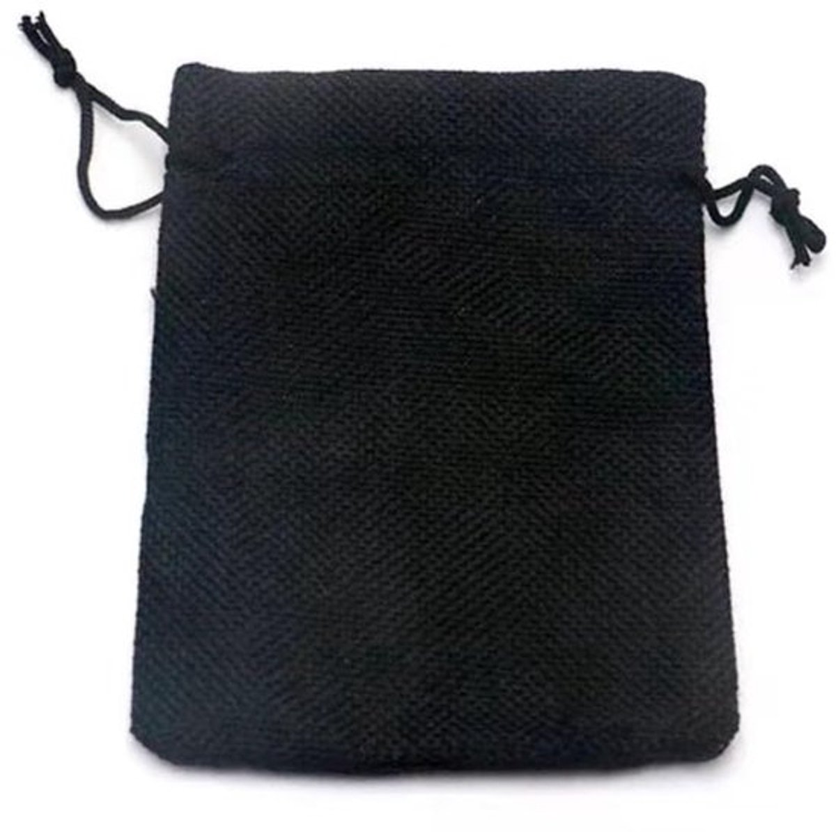 10 stuks katoenen zakjes met trekkoord, sieradenzakje, tas met trekkoord van zaklinnen, cadeauzakjes, zakjes voor bruiloft, huis, leveringen, handwerk, souvenirs, zwart, 17 x 23 cm