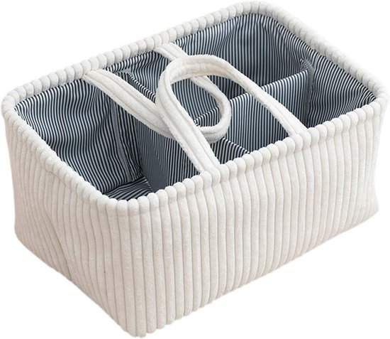 Organiser voor Luiers met Verwijderbare Compartimenten, Draagbare Verschoontafel en Baby Luiertas voor Nat Textiel en Babyaccessoires