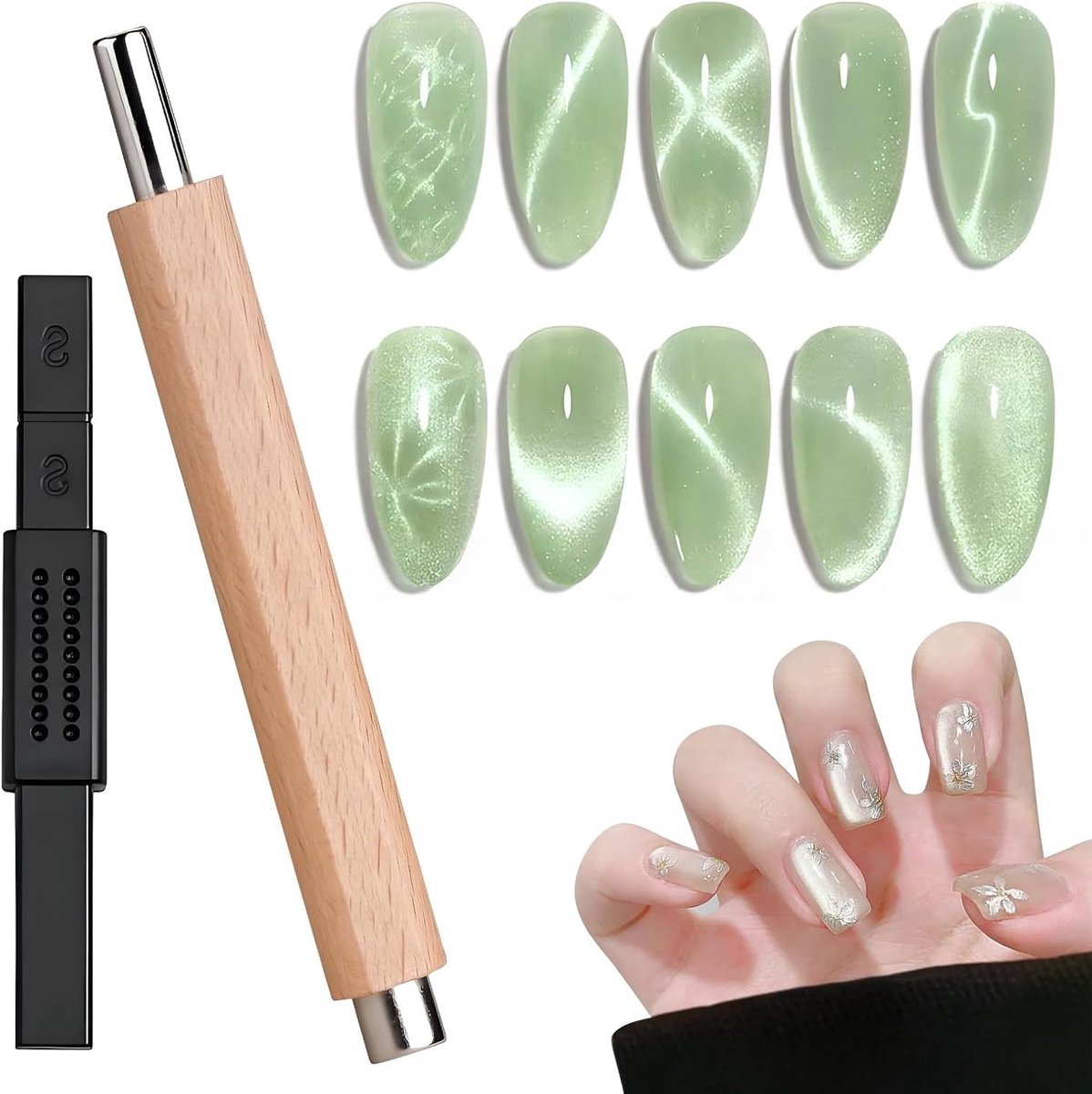 Set van 2 Nail Art Magneten voor Professionele Nail Art Creations