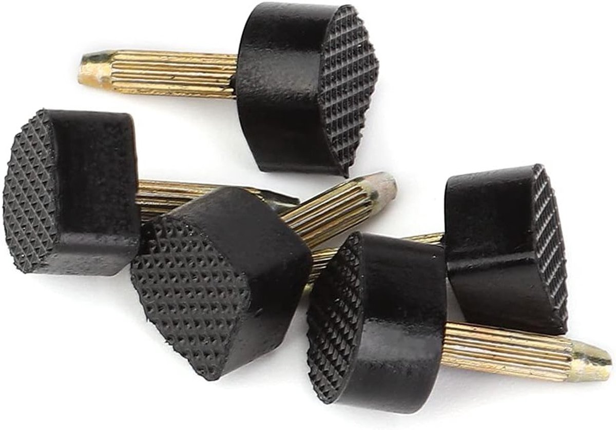 Hoge Hakken Reparatie Tips voor Dames - 24 Stuks Zwarte Antislip Vervangstukken voor Pumps, Schoenaccessoires en Naaigerei