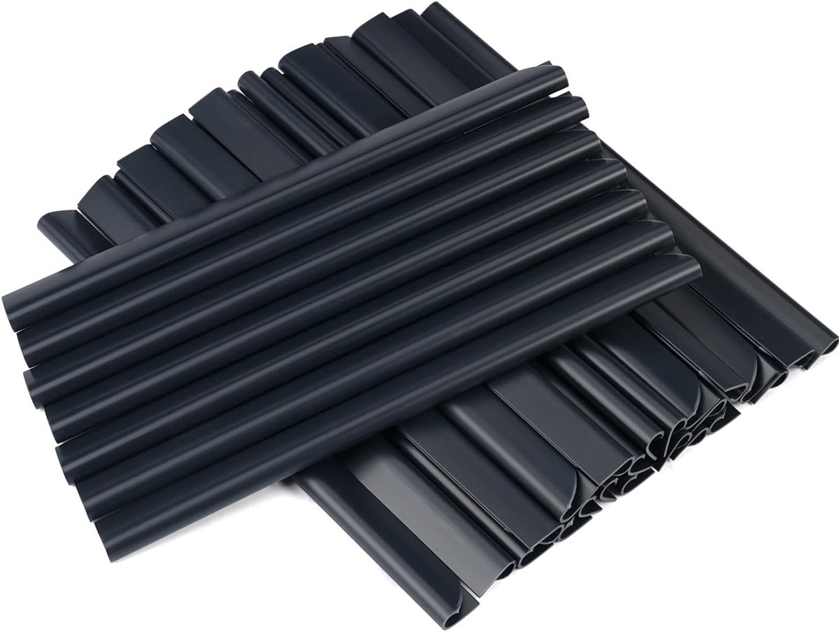 Allecta - PVC Bevestigingsclips voor Zichtwerende Stroken - 30 Stuks - Privacy Klemstroken - Antraciet.