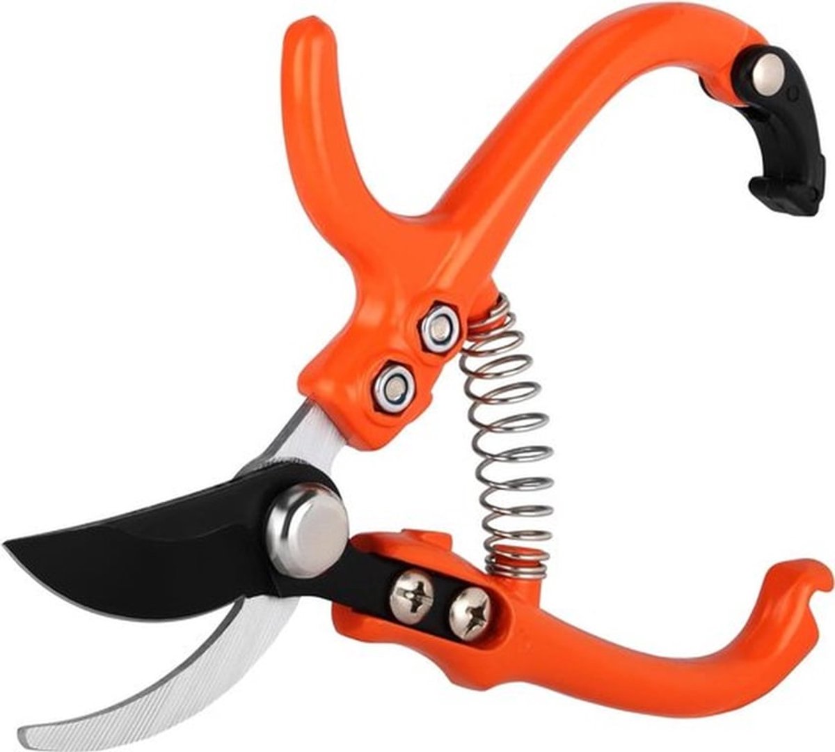 Tuinschaar - Snoeigereedschap - Ergonomisch ontwerp - Roestbestendig - Takkenschaar - Oranje .