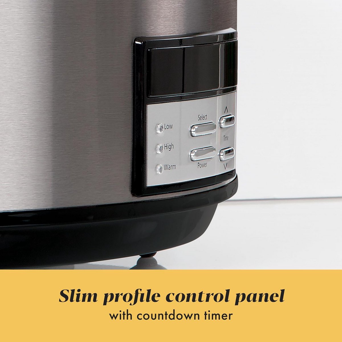 Grote 8 liter programmeerbare slowcooker met automatische warmhoudfunctie en kookboek – foto 2
