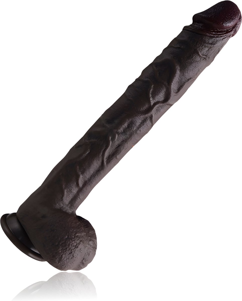 JustFun Mega XXL Realistische Dildo - 36 CM - Met Zuignap - 5.5 cm Diameter - Extra Groot - Sex Toys voor Mannen & Vrouwen