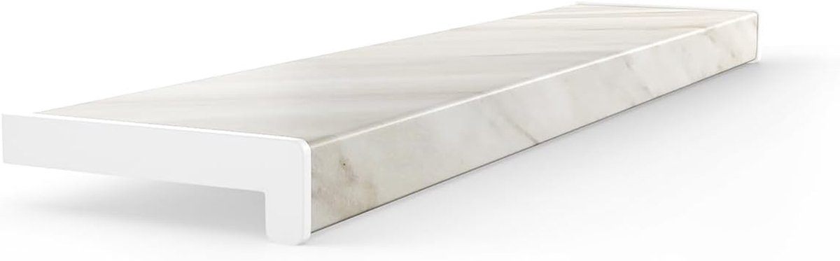 Binnenvensterbank PVC - Kunststof vensterbank - Woonkamer decoratie - Vocht en temperatuur bestendig - 25 cm x 180 cm - Wit