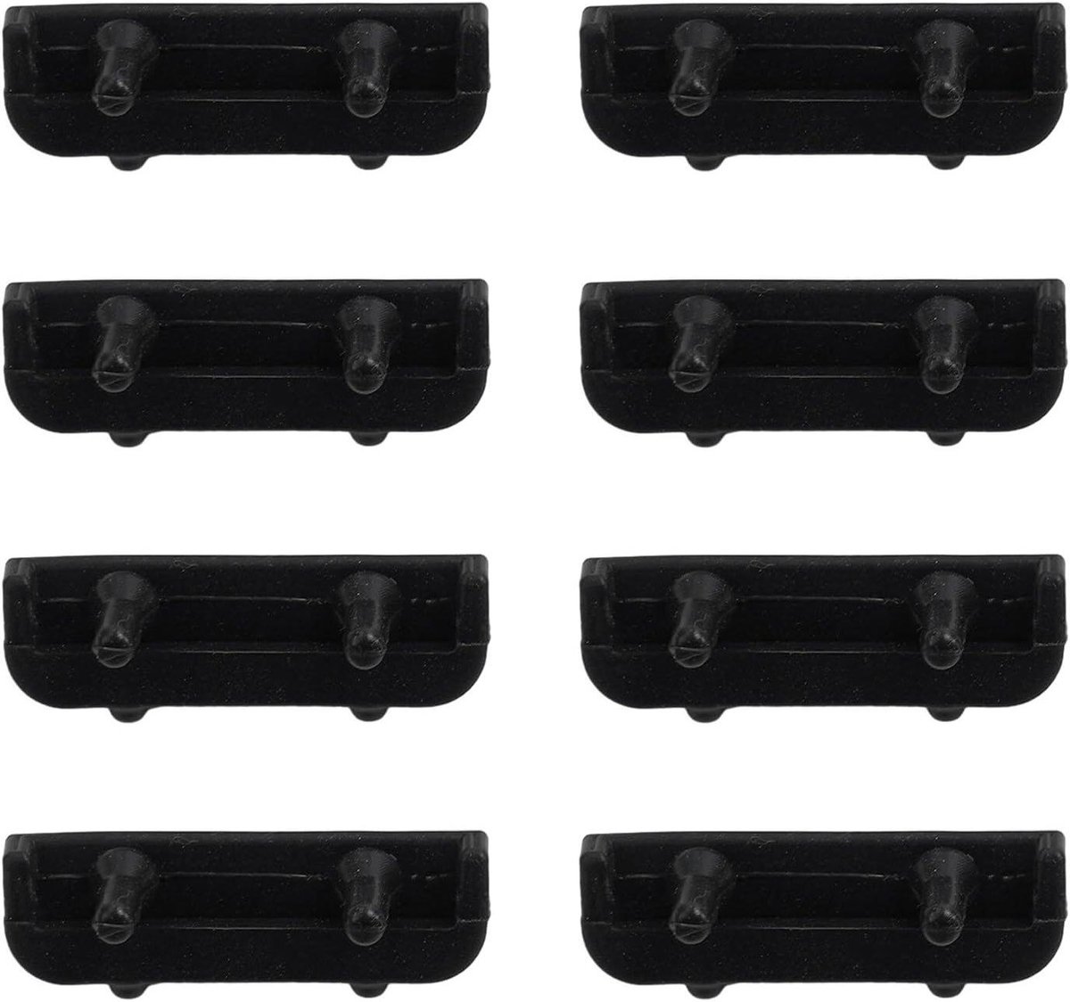 Airfryer Rubber Bumper Beschermhoesjes Crisperplaat Krasvrije Airfryer Hittebestendig Siliconen 3 8 Stuks Zwart