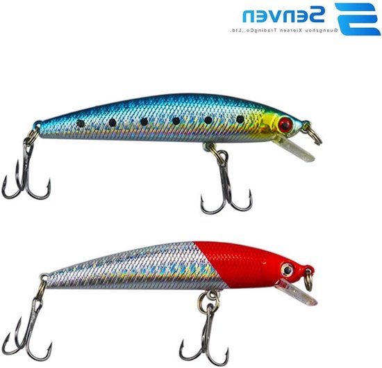 Kunstmatige Minnow Vislures - Set van 8 Stuks, Ecologisch Zacht Plastic, Rvs Haak, 102x18mm, 8g, Ideaal voor Zoet- en Zoutwater Visserij — afbeelding 4