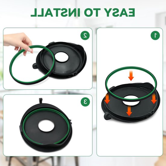Siliconen afdichtring voor Thermomix TM31, vervangend deksel, geschikt voor keukenmachines en kookapparatuur van Merkloos — afbeelding 4