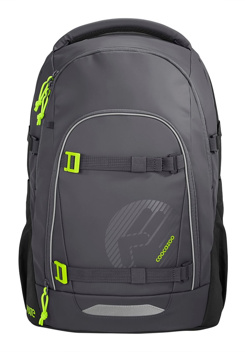 coocazoo schoolrugzak Mate School Backpack Tarp Black Thunder grijs