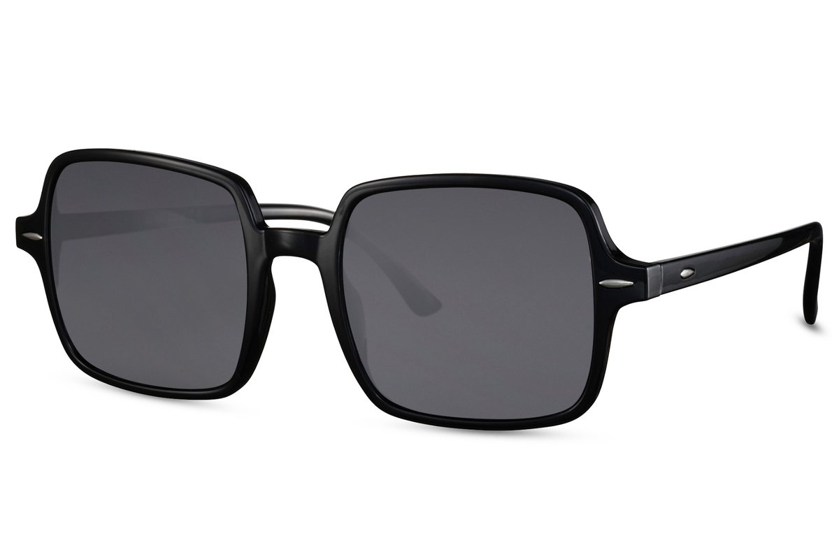 Joboly Fashion Zonnebril - Zilverkleurig Bruin Frame - Smoke Lenskleur - Dames en Heren