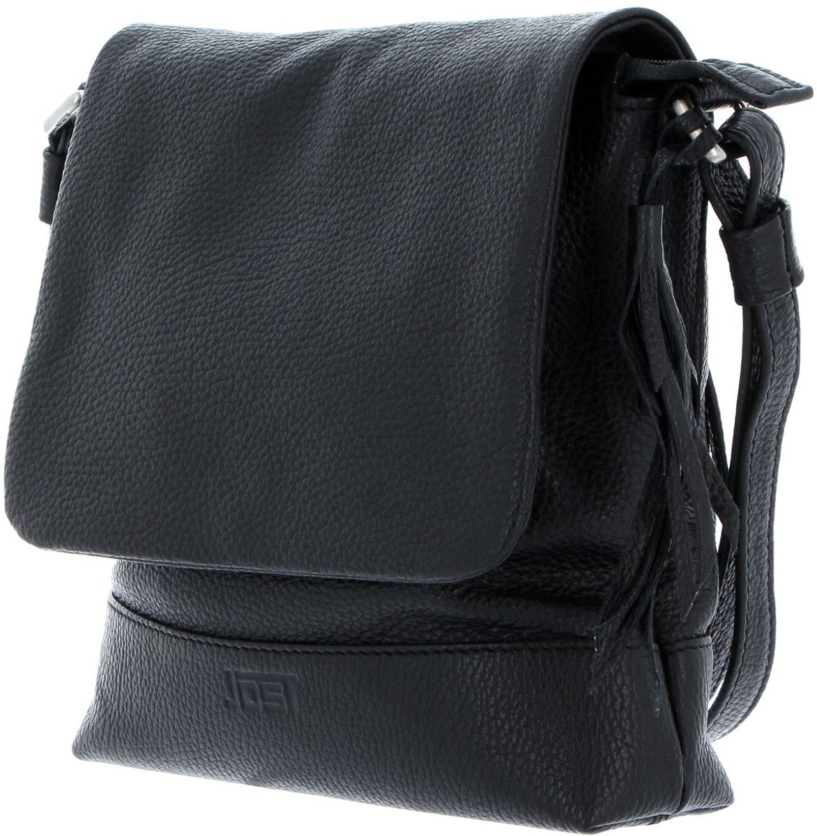 JOST Leren schoudertas Vika Ladies Bag With Flap Black zwart