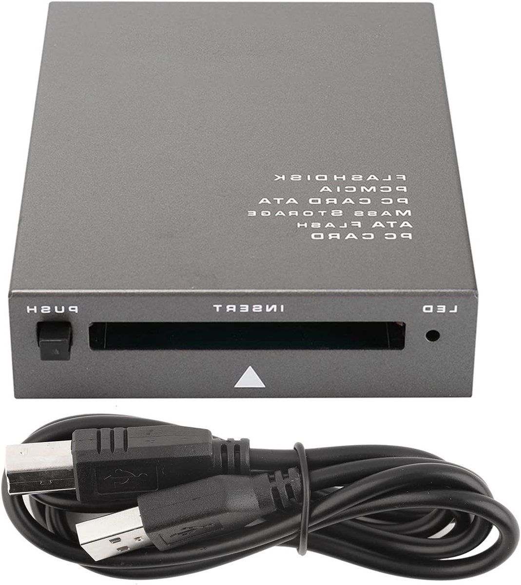 Kaartlezer - ATA adapter - Geheugen Kaarten - Hot-swap ondersteuning - USB 2.0 - Zwart