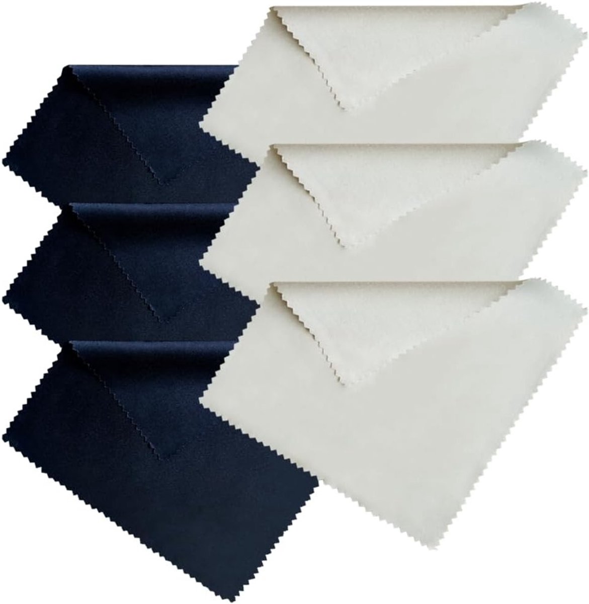 Set van 6 Premium Microvezeldoeken - Ultra-Zachte Multifunctionele Doeken voor Lensen, Schermen en Brillen, 15 x 18 cm, Ideaal voor Camera's en Tablets