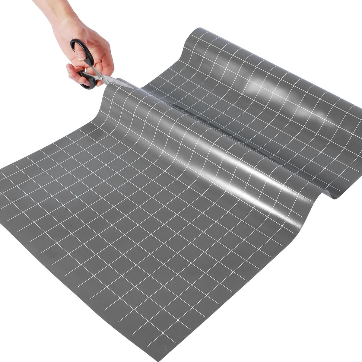 Siliconen Bakmat Rol van 40 x 160 cm, Antiaanbak Ovenliner en Airfryer Liner, Warmtebestendige Bakmat voor Ovens en Kookplaten (Grijs)