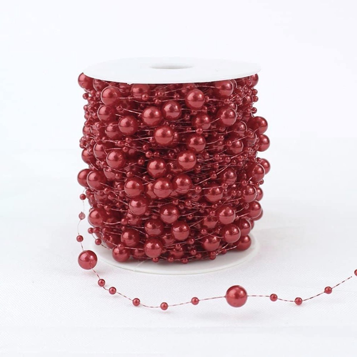 Sierlijke Parelslinger voor DIY Feestdecoratie, Bruiloft, Kerst en Haaraccessoires - Perfect voor Cadeaus en Creatieve Projecten