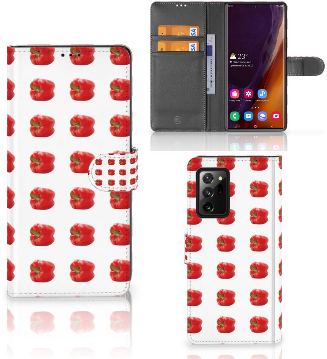 Samsung Galaxy Note20 Ultra Book Cover Paprika Red