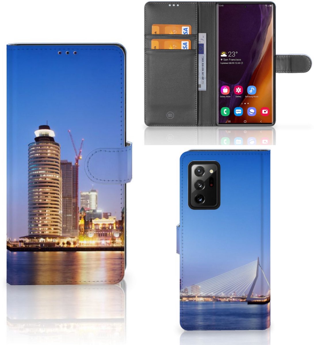 Book Case voor Samsung Galaxy Note20 Ultra Flip Cover Rotterdam