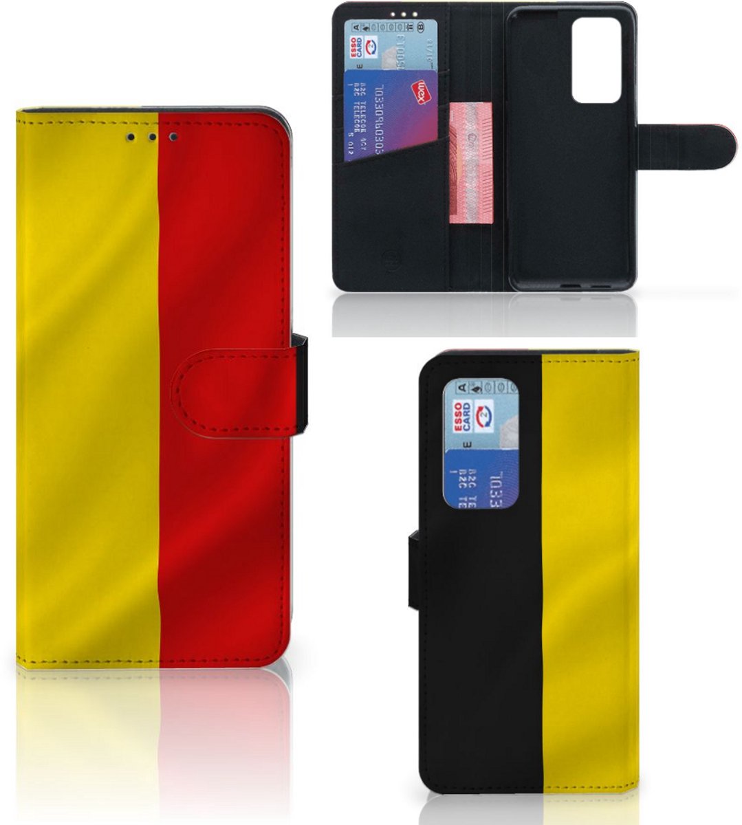 Huawei P40 Pro Bookstyle Case Belgische Vlag