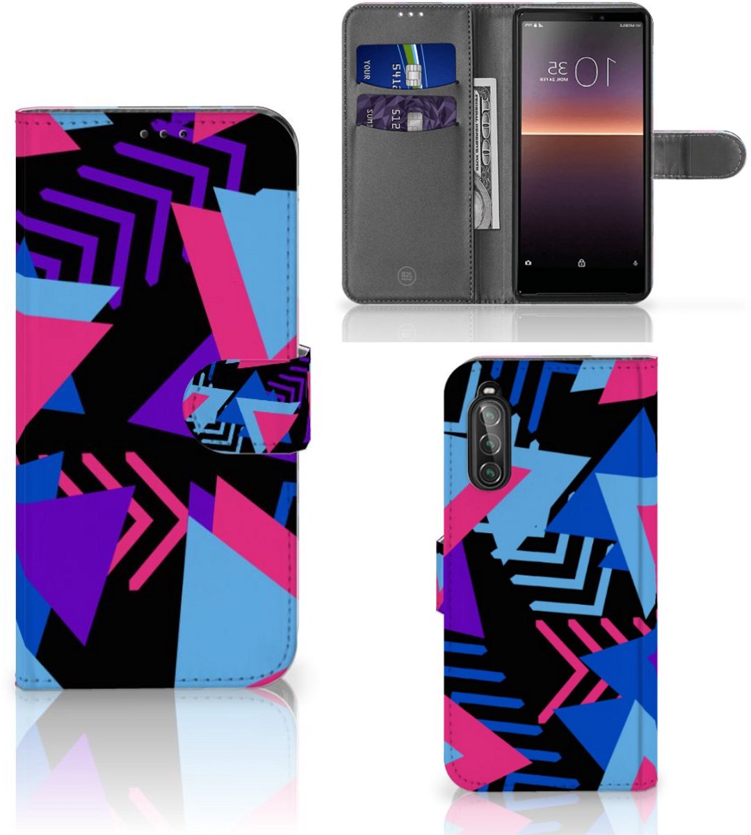 Sony Xperia 10 II Book Case Funky Triangle