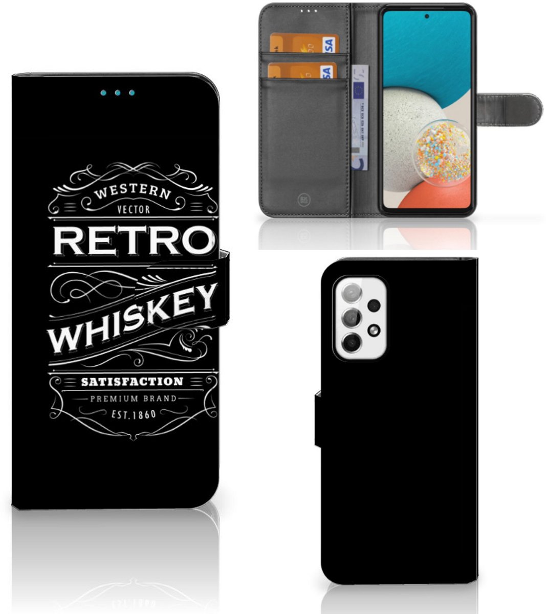 Samsung Galaxy A73 5G Book Cover Whiskey