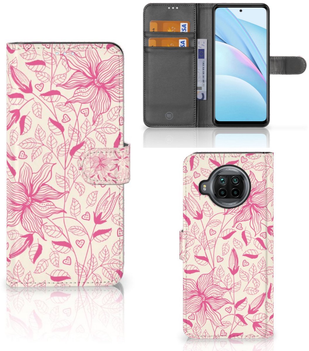 Xiaomi Mi 10T Lite Hoesje Pink Flowers