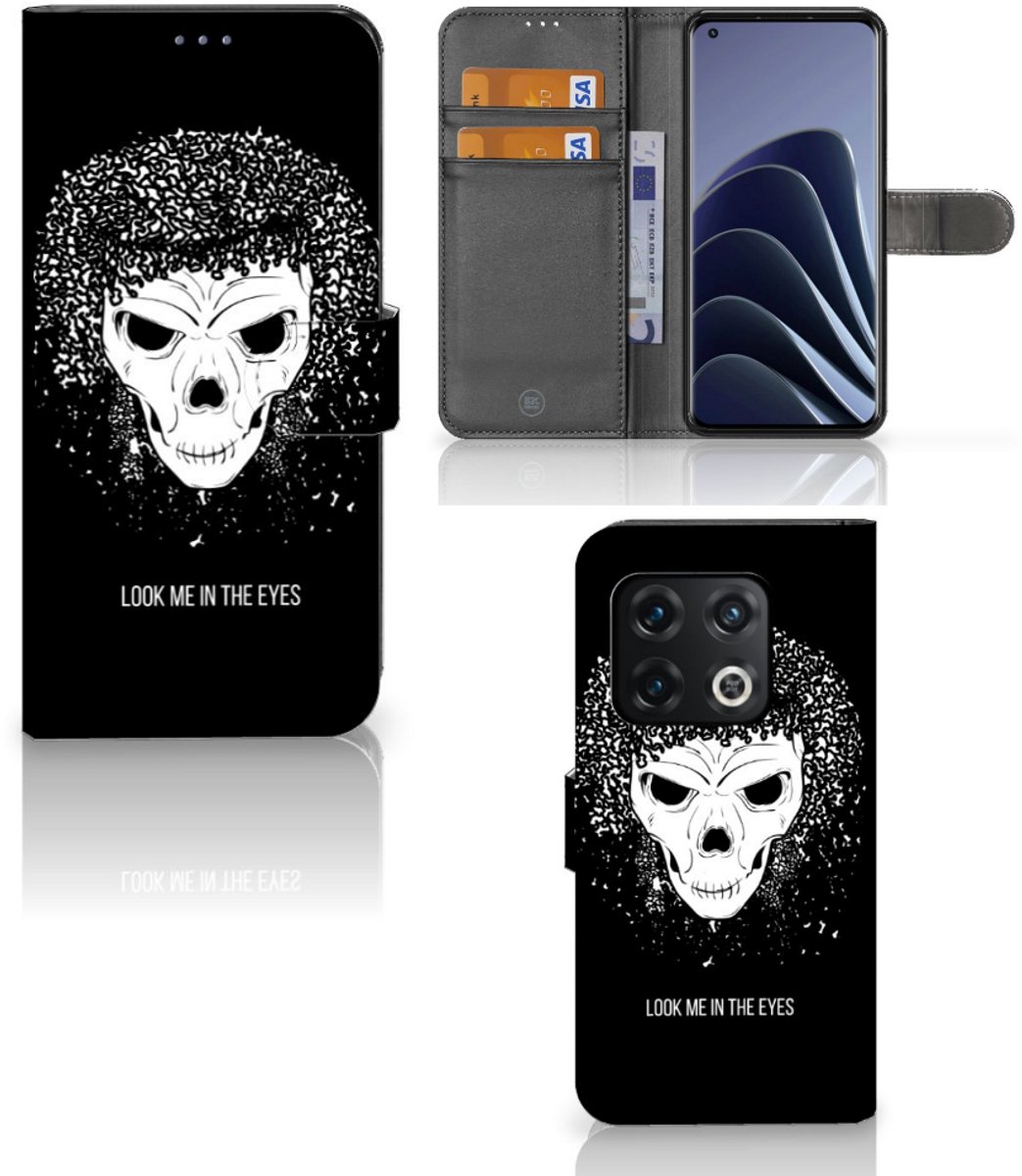 Telefoonhoesje met Naam OnePlus 10 Pro Skull Hair