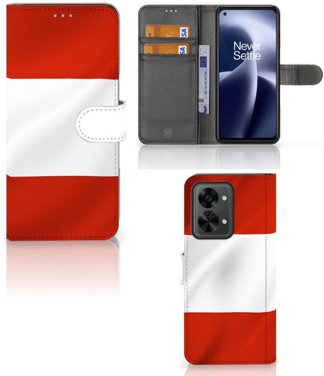 OnePlus Nord 2T Bookstyle Case Oostenrijk