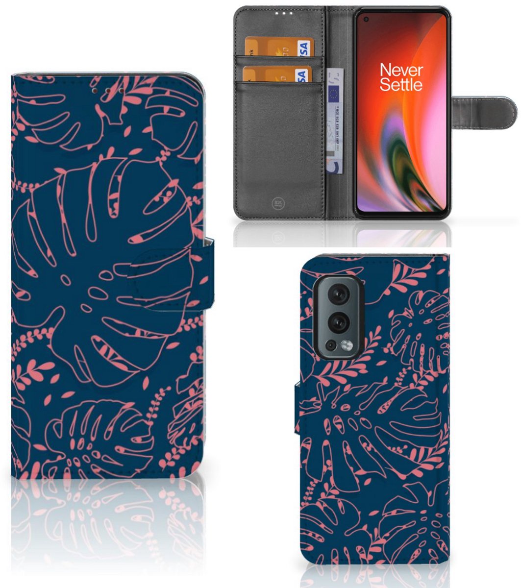 OnePlus Nord 2 5G Hoesje Palm Leaves