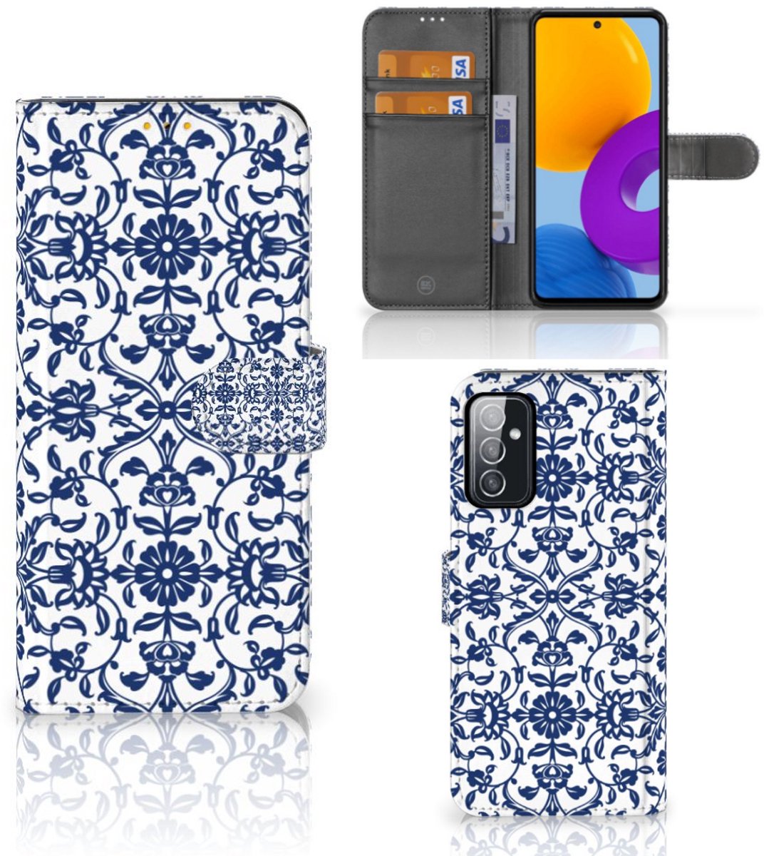 Samsung Galaxy M52 Hoesje Flower Blue