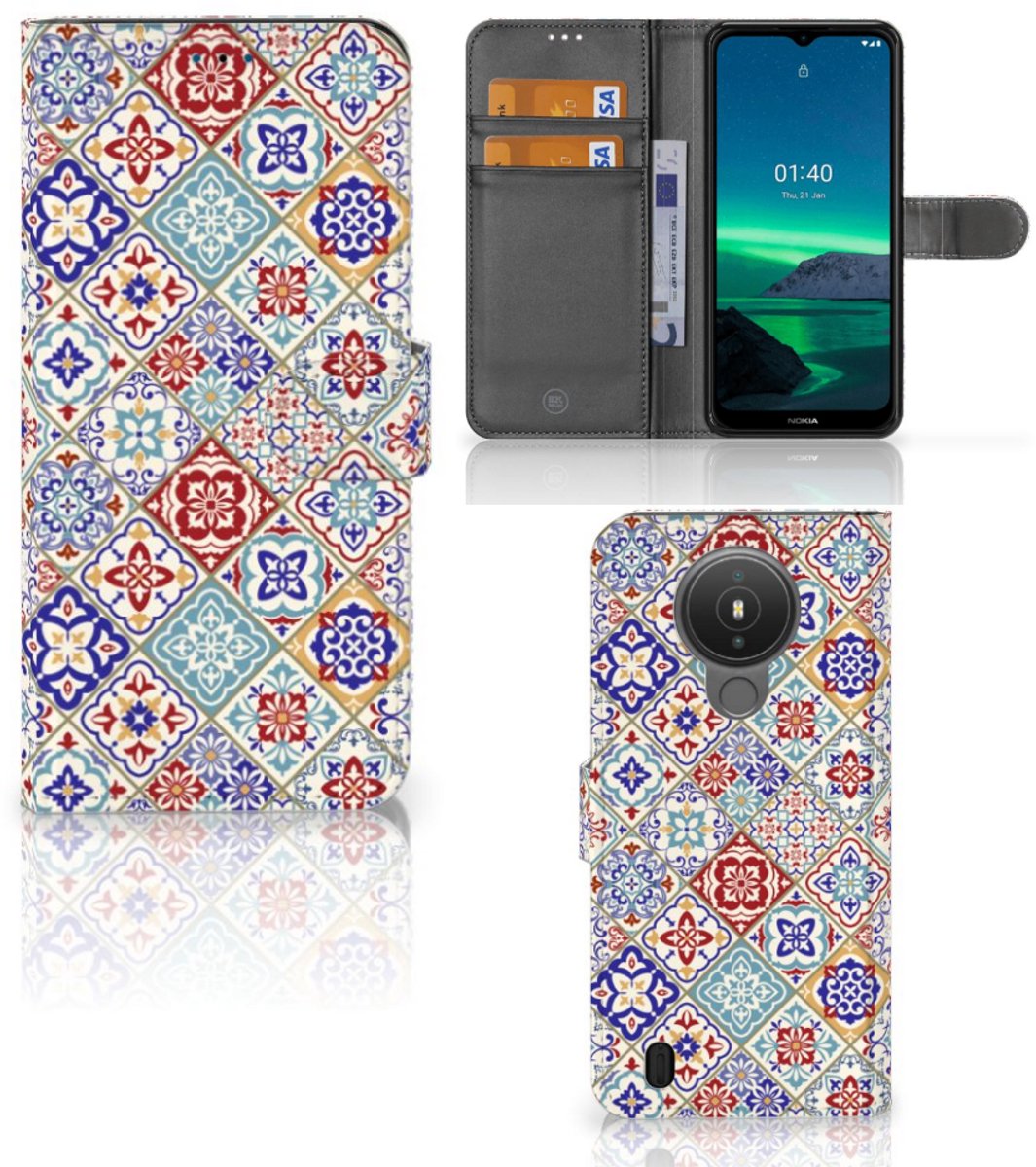 Nokia 1.4 Bookcase Tiles Color