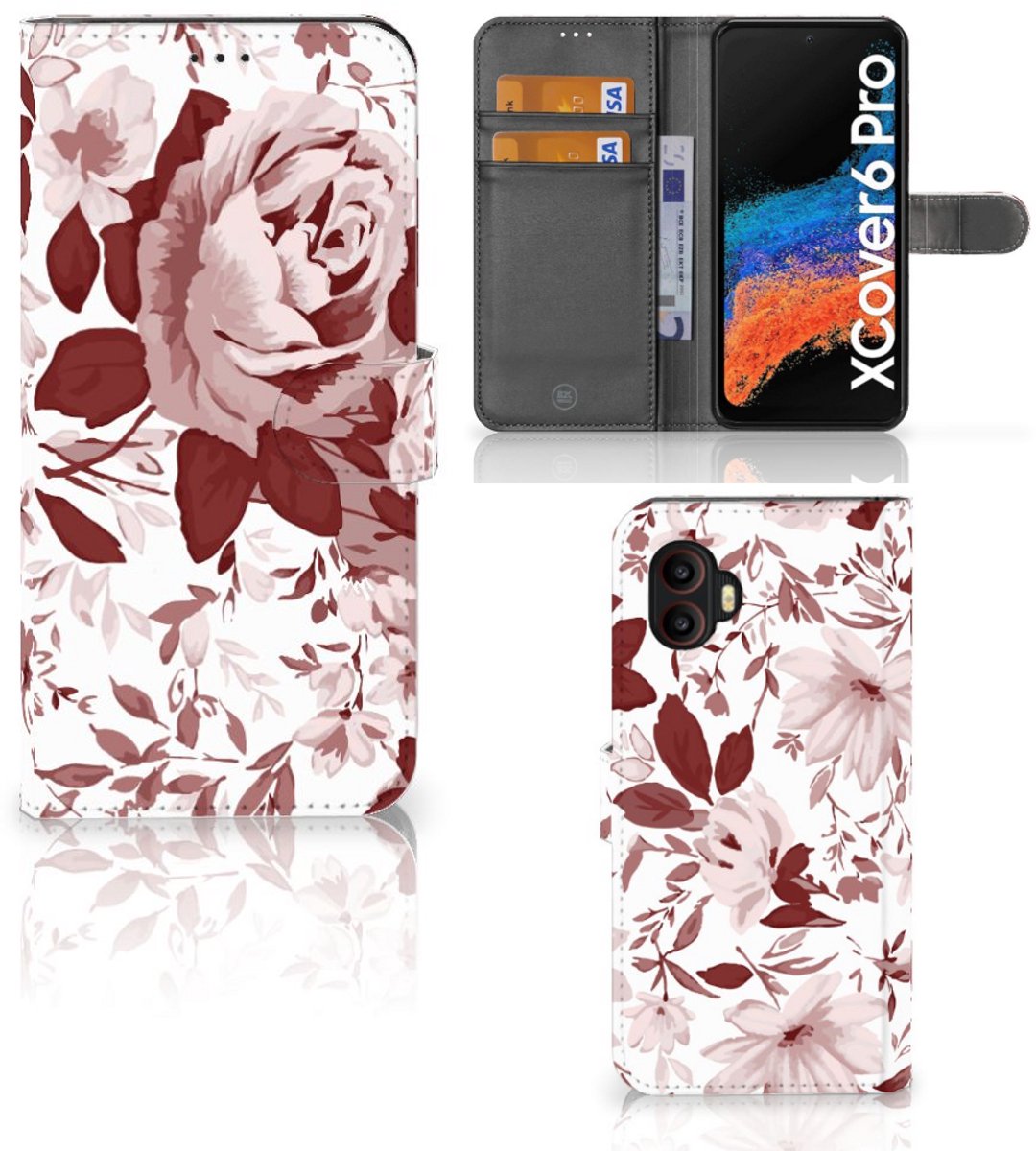 Hoesje Samsung Galaxy Xcover 6 Pro Watercolor Flowers