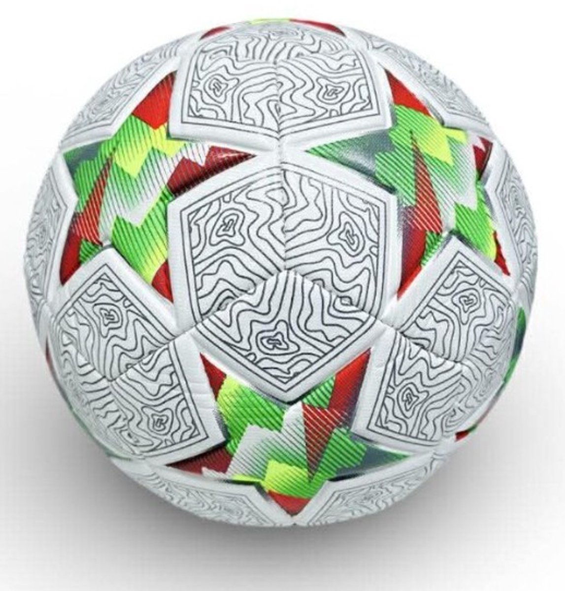 Soccer Star Design - Voetbal - Professionele Wedstrijdbal – Officiële Maat 5 - 380gram - PU/TPU Leer - Bal