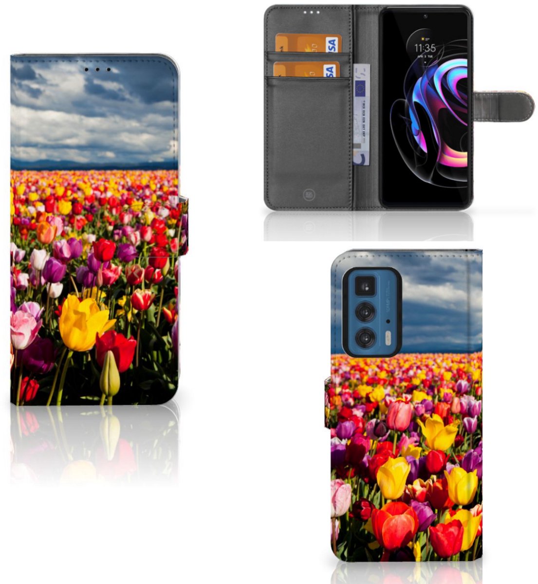 Motorola Edge 20 Pro Hoesje Tulpen