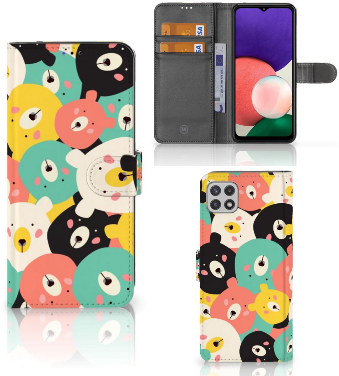 Samsung Galaxy A22 5G Leuk Hoesje Bears