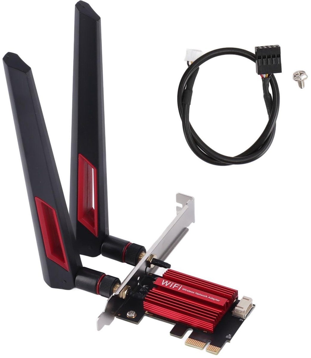 7260AC Pro PCIe WiFi Kaart - 1200Mbps Dual-band met Bluetooth 4.0 en 10dBi Antennes