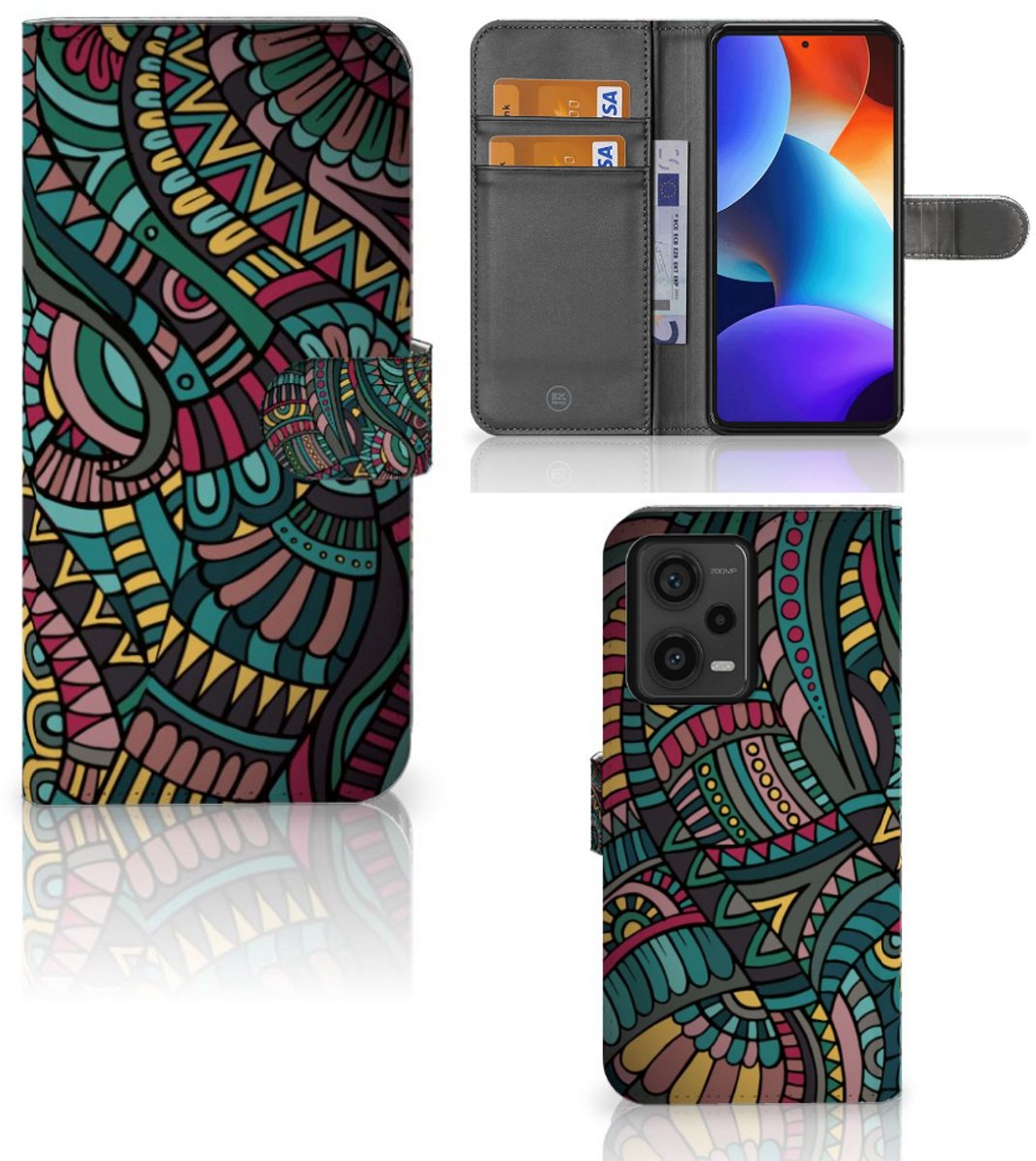 Xiaomi Redmi Note 12 Pro Plus Telefoon Hoesje Aztec