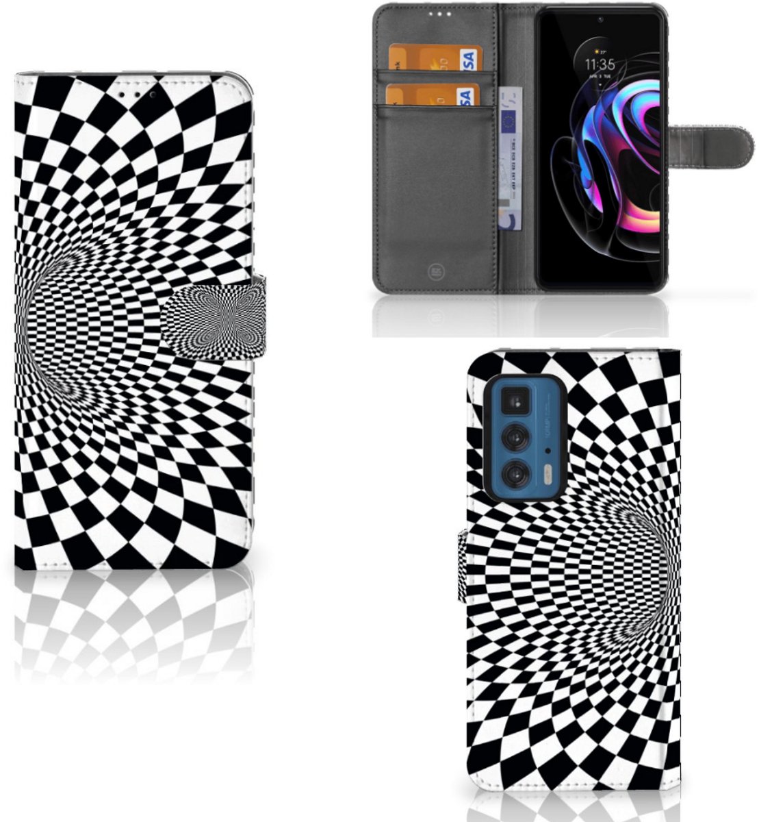 Motorola Edge 20 Pro Book Case Illusie