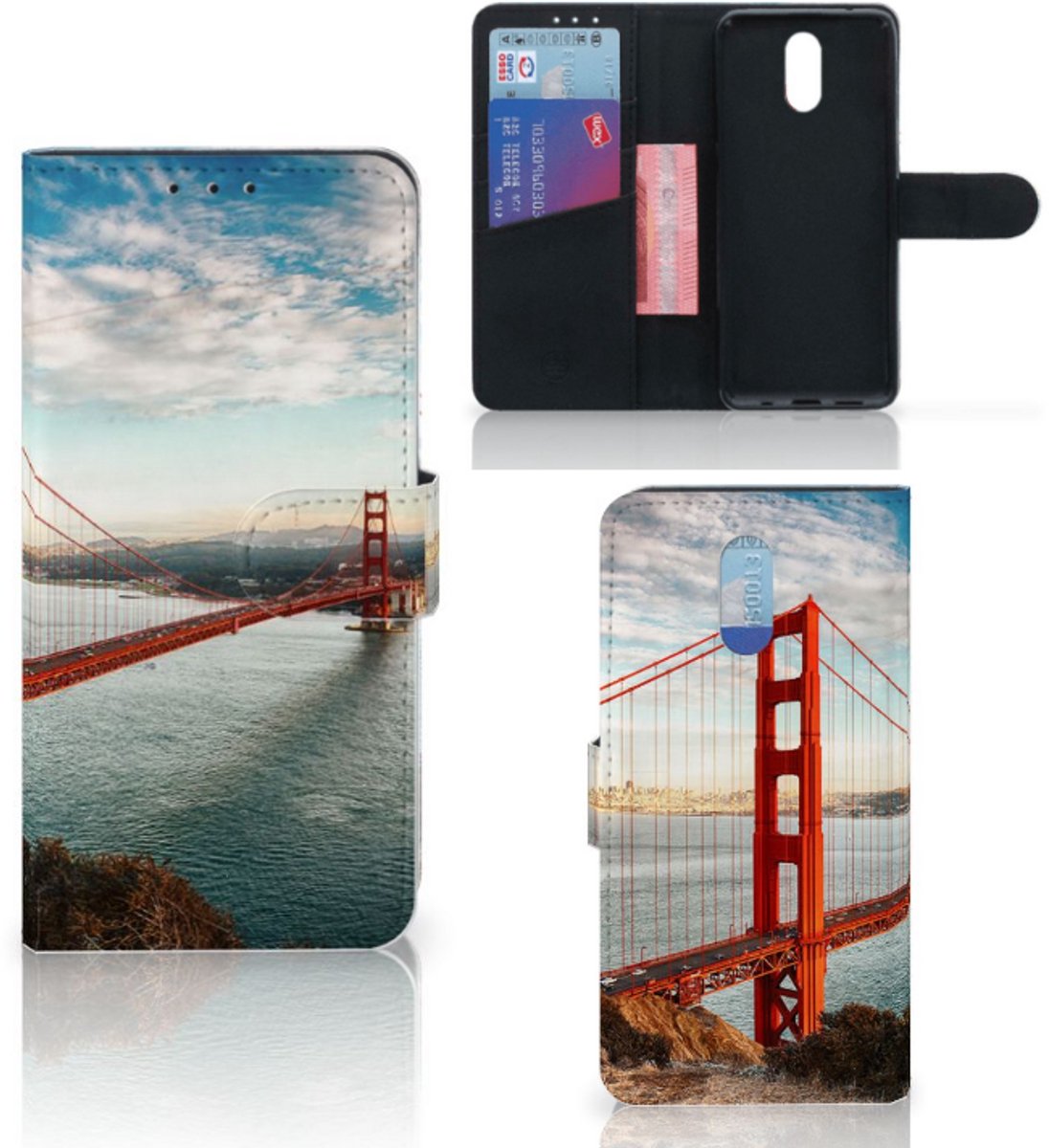 Nokia 2.3 Flip Cover Golden Gate Bridge