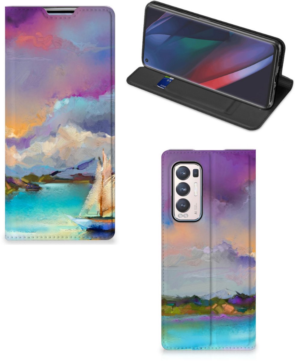 Bookcase OPPO Find X3 Neo Boat