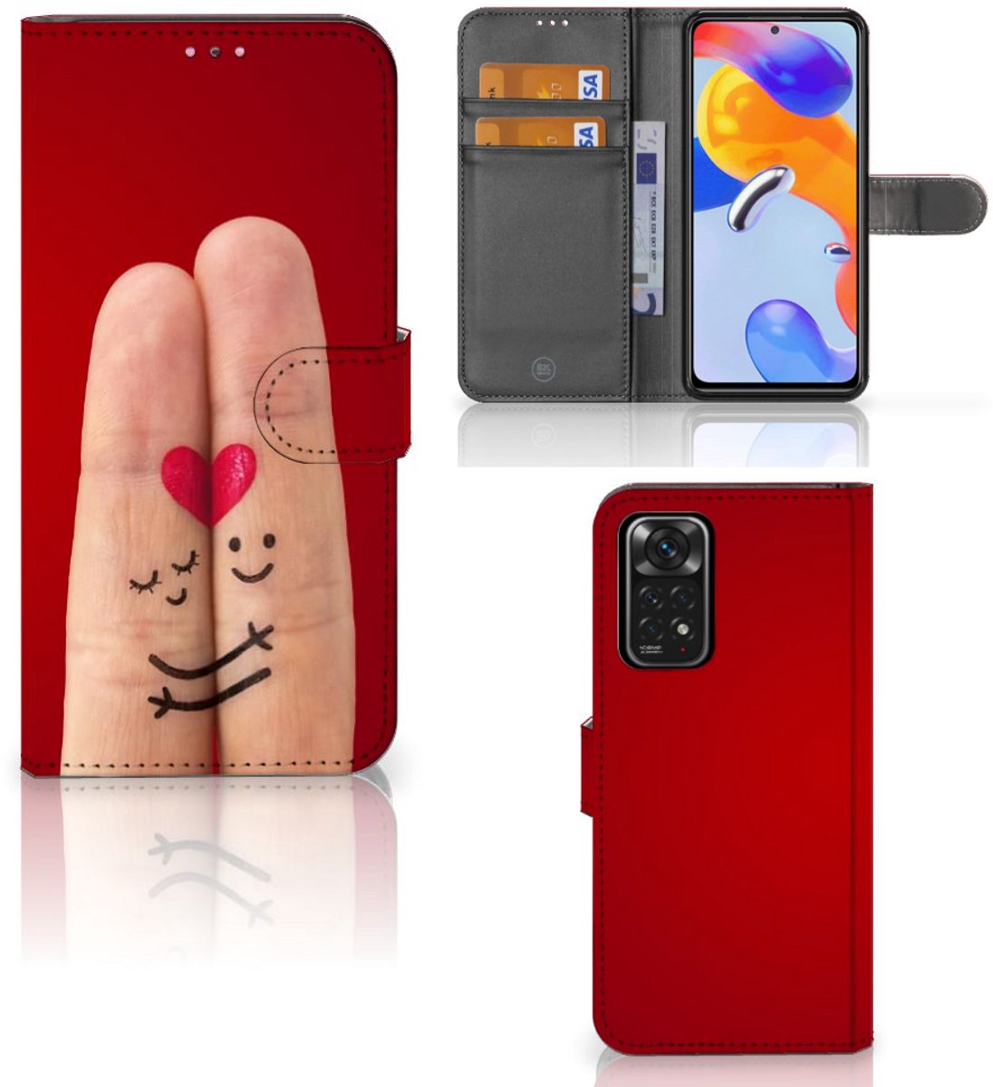 Xiaomi Redmi Note 11 Pro 5G/4G Wallet Case met Pasjes Liefde - Origineel Romantisch Cadeau