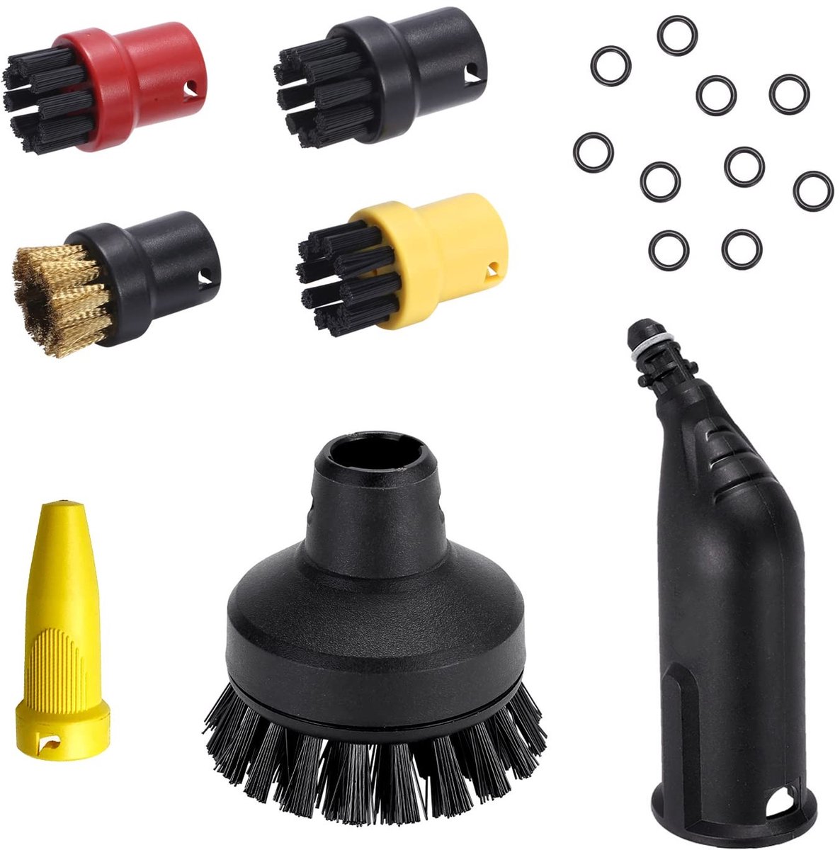 Cosensi - Steam Cleaner Spare Parts - Accessoires - 8-delige set - Diverse borstels - Geschikt voor Kärcher - Voor keuken en badkamer
