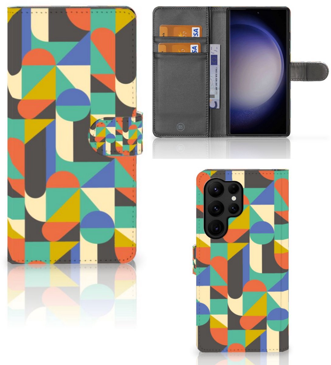 Samsung Galaxy S23 Ultra Telefoon Hoesje Funky Retro
