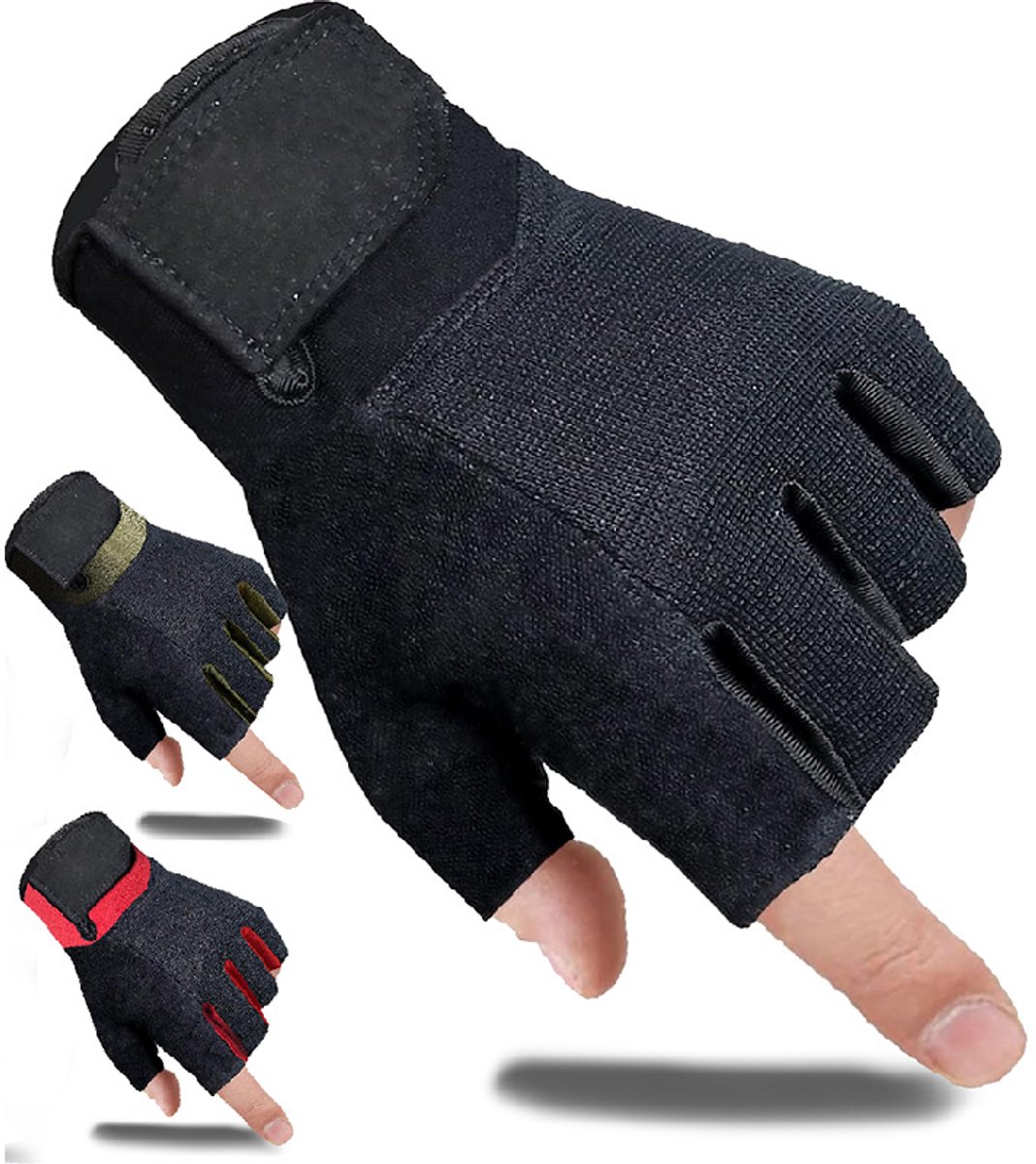 Unisex Sporthandschoenen — Ideaal voor gewichtheffen en fietsen; ook geschikt voor fitness, krachttraining en MMA; ademend, comfortabel en nauwsluitend (Maat XL, Zwart) — cadeau in Sport & Outdoor - foto 3