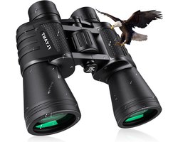 20x50 High Powered Binoculars for Adults, Waterproof Compact Binoculars with Low Light Vision for Bird Watching Hunting Football Games Travel Stargazing Cruise with Carrying Bag
