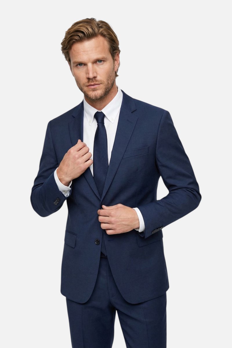 GENTS - Colbert / blazer heren blend - Polyblend - Royal Blue - Maat 52/XL