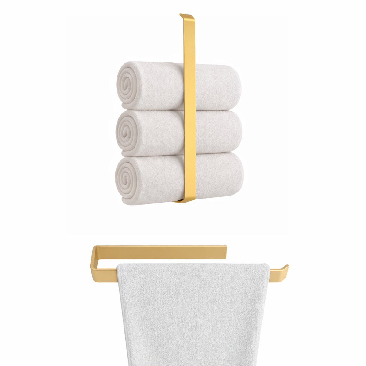 Anwicar Handdoekenrek Zonder Boren - Breedte 60 cm - Towel Holder - Goud 60x40x5 cm